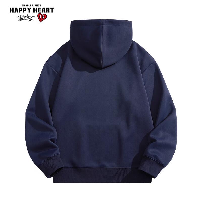 Charles Peach Heart Autumn/Winter Unisex Heavyweight Hooded Sweatshirt