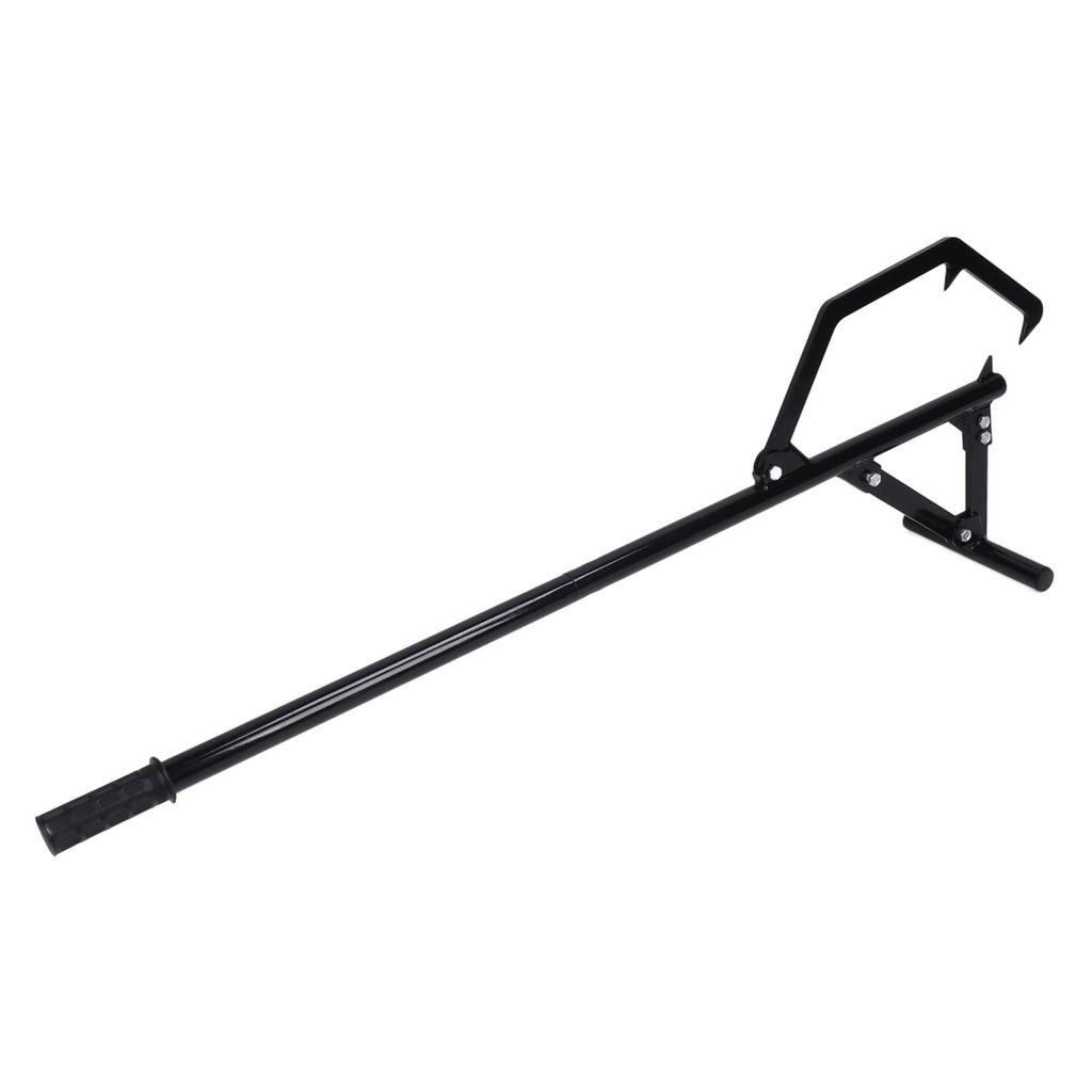 51in Log Lifter Adjusting Tilt Hook Rubber Non Slip Handle Log Wood Roller Lifter Jack for Farm
