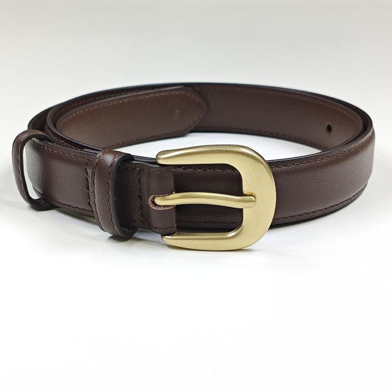 Elt Ew Women's Gold Buckle Belt Igh-end and Thin Fashion Versatile Leather Belt with Trousers