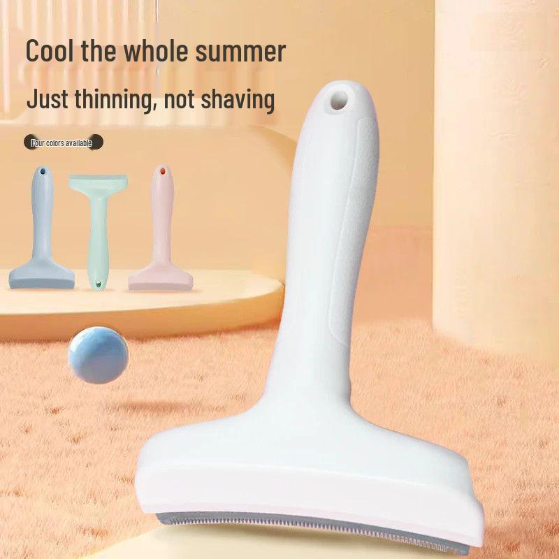 Pet Hair Thinning Tool: Curved Blade Comb for Detangling and Hair Cleaning Without Damage