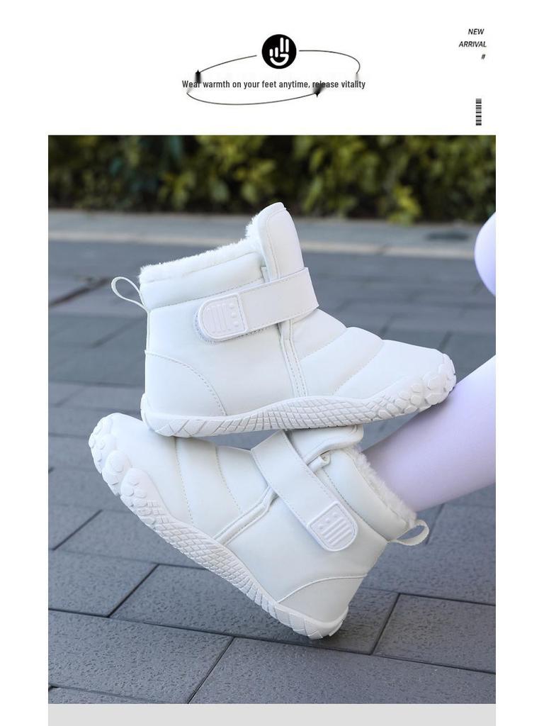 Children's Winter Snow Boots - Warm Cotton Shoes with Plush Lining for Boys and Girls