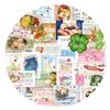 30 Blatt Scrapbooking Sticker Japanische Snacks Aufkleber Laptop-Aufkleber Dekorativer Aufkleber für Notizbuch Journal Dekoration