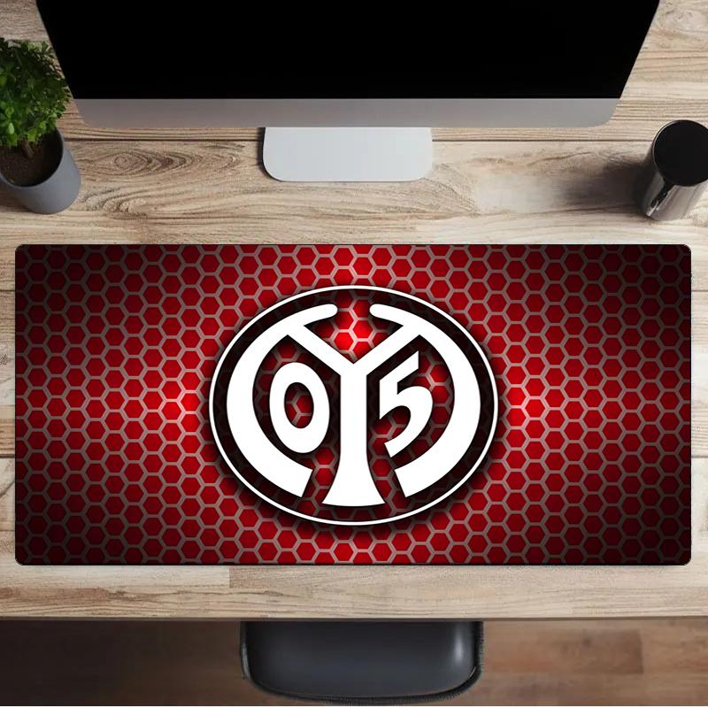 Mainz Fußball Wappen Mauspads, Gaming Mauspads, Tastaturpads, Schreibtischdekoration für Computer Notebook Fan Geschenk Geburtstagsgeschenk