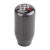 Universal Real Black Carbon Fiber Manual Gear Shift Knob Shifter Lever 5 Speed