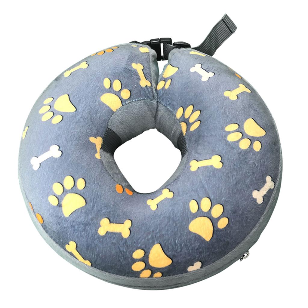 Comfortable Pet Recovery Cone Collar with Protective Layer Recovery Collar Inflatable For Pets Puppy Kitten
