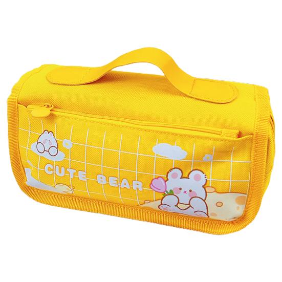 Pencil Case Portable Multifunctional Zipper Pencil Bag Large Capacity Stationery Bag for School Home