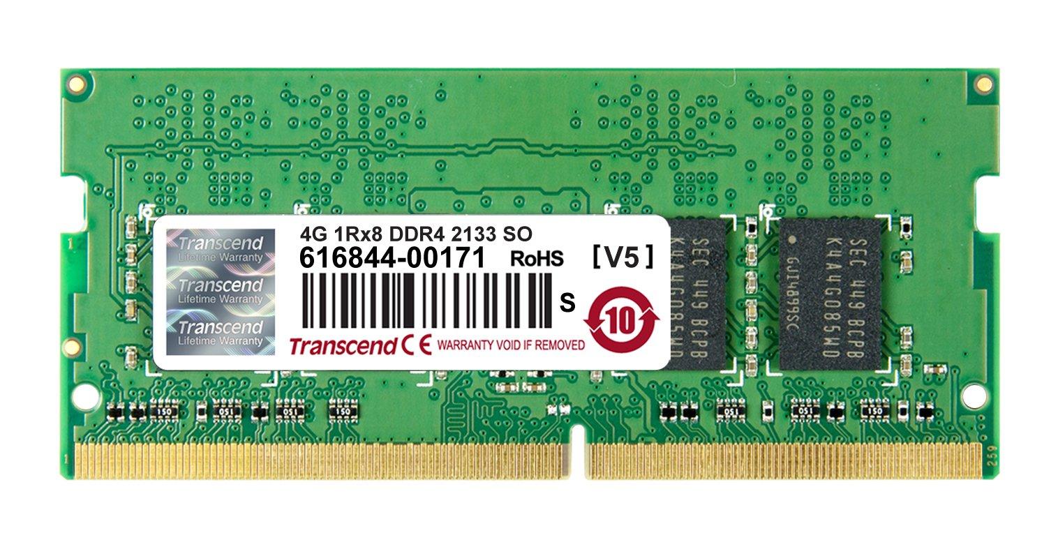 

Transcend Laptop Memory 4GB 260pin TS512MSH64V1H PC4-17000(DDR4-2133) 1.2V SO-DIMM