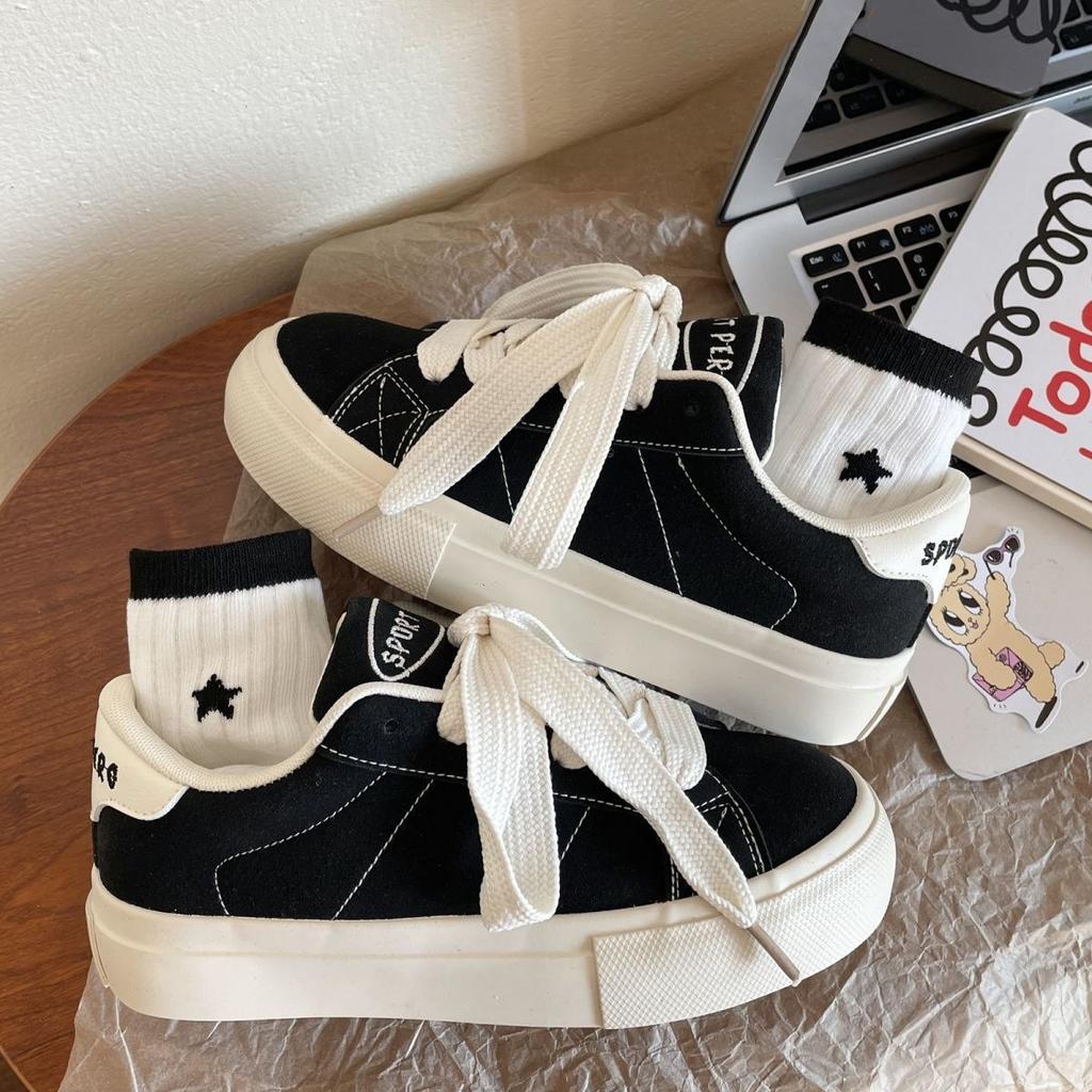 Women Casual Shoes Fashion Low Cut Lace-Up Leisure Sneakers Outdoor Comfortable Non-Slip Female Flats Trainers