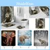 Colorful Elephant Shower Curtain Waterproof Washable Bathroom Decor With 3d Printing And Hooks