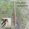 Hand-Forged Four-Tooth Steel Hoe Rake with Long Handle for Agriculture