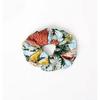Manipuri 100 Silk Botanical Pattern Scrunchie