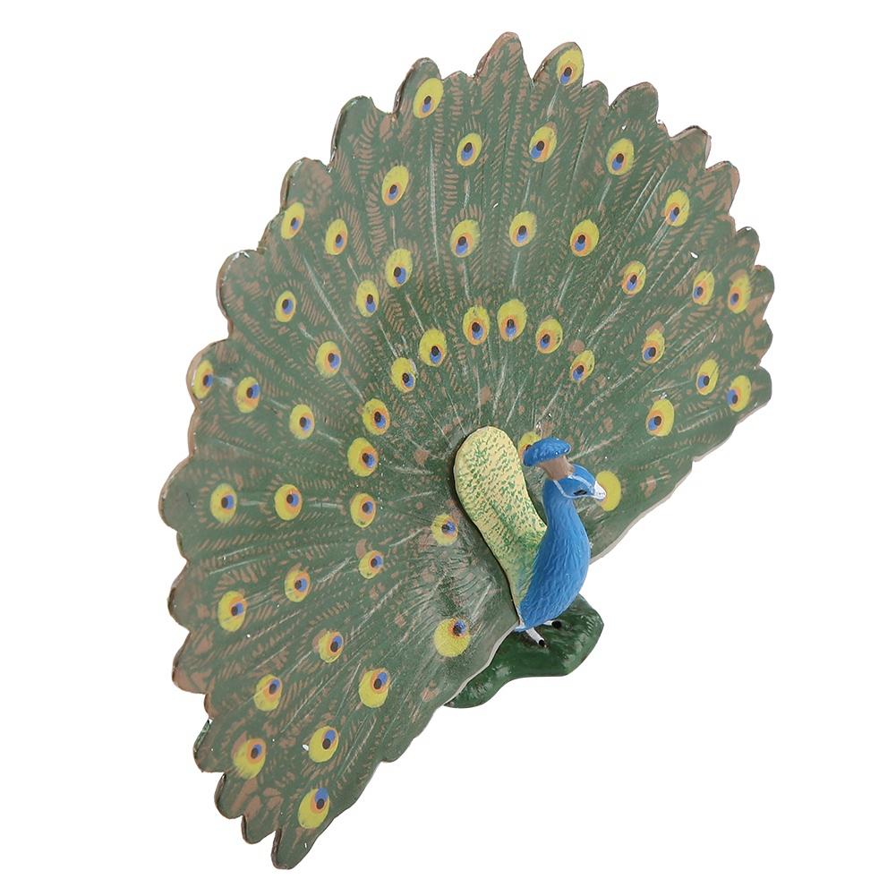 Lifelike Simulation Wild Bird Toy Model Table Decorative Ornament Decor Household(Peacock)