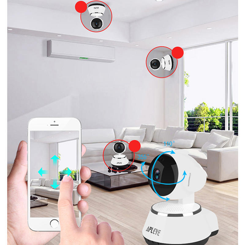 APLEYE Wifi Cámara IP IR-Cut Visión Nocturna Red Inalámbrica P2P