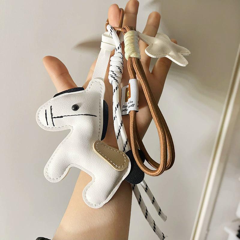 Mini Backpack Hanging Handbag Pendant Horse Faux Leather Bag Pendant Bags Accessories