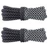 Reflective Polyester Shoelaces 120cm Long Anti Slip Woven Round Shoe Laces Replacement For Sneakers Casual Foowear