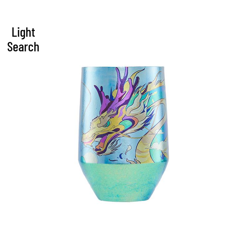 Cai Guang Auspicious Dragon Pure Titanium Thermos Cup