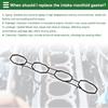 Engine Intake Manifold Gasket for Nissan Versa 1.6L 2009-2011 Intake Manifold Sealing Gasket No.14035ED000 Nitrile Rubber 1 Pcs