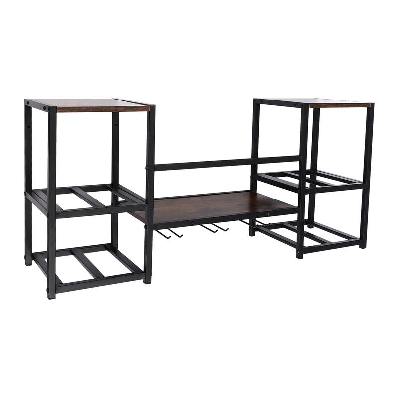 Wall Mounted Wine Rack Wine Storage Display Rack for Home Bar Dining Room Kitchen