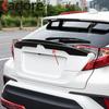 Rear Trunk Spoiler Cover Trim For Toyota CHR C-HR 2016-    Carbon Fiber Tailgate Side Wing Trims Car Accessories