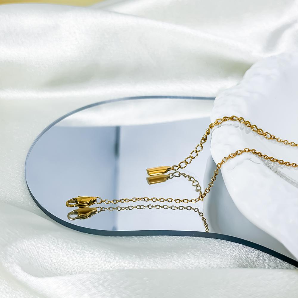 Emanco High-end Oxidation-free Adjustable Multifunctional Anklet with High-gloss Mirror-polished Flat Chain Anklet