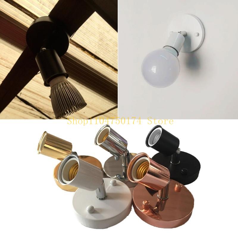 E27 Bulb Holder Modern Wall Lamps Sconces 180 Degrees Rotation Wall Lights Decor top sale
