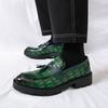 Fashion Fashion Versatiletassel Loafers Luxurious Rubber Thick Soled Comfort Business Commuting Leather Shoes Men's Casual Driving Shoes