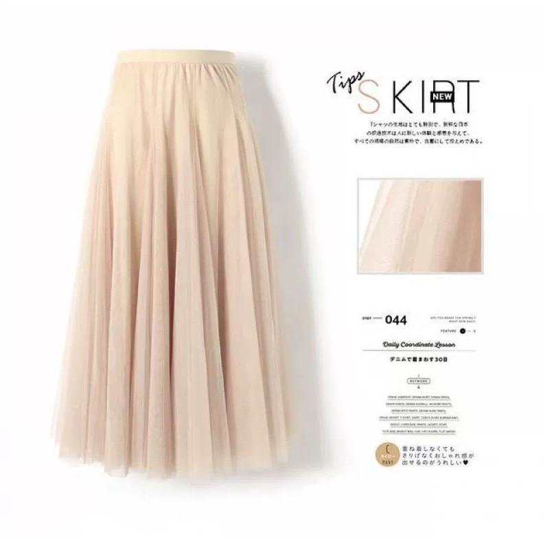 Dámská pevná skládaná elegantní midi elastická sukně v pase