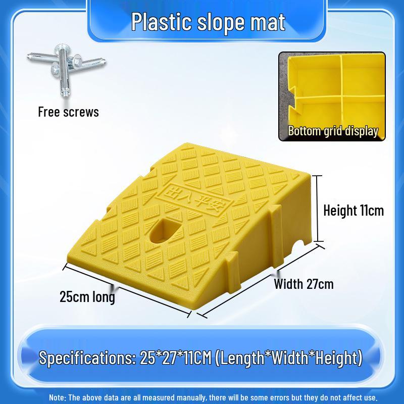 Home Car Step Threshold Mat - Plastic Curb Ramp
