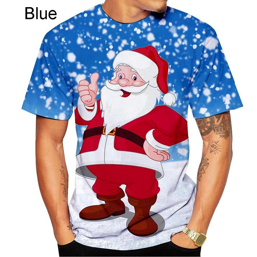 New Fashion Christmas Eve 3d Printed T-shirt Casual Short Sleeve T-shirt for Both Men and Women