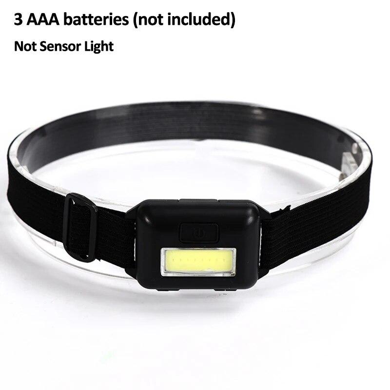 Mini Motion Sensor LED Headlamp USB Rechargeable Portable Headlight Waterproof Outdoor Flashlight Camping Hiking Fishing Lights