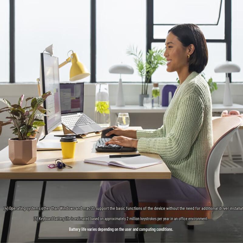 Logitech WAVE KEYS Ergonomic Bluetooth Keyboard