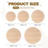 PATIKIL Round Crochet Wooden Basket Base for DIY Woven Basket Home Poplar Wood 5-Piece Set, 4"/6"/8"/10"/12" Diameter, Crafts, Making, Decor,