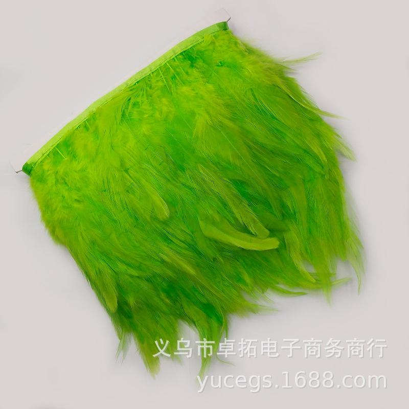 10 Meter 10-15CM 4-6inch Chicken Rooster Tail Feathers Trims Strip for Wedding Party Clothing Rooster Feather Trim