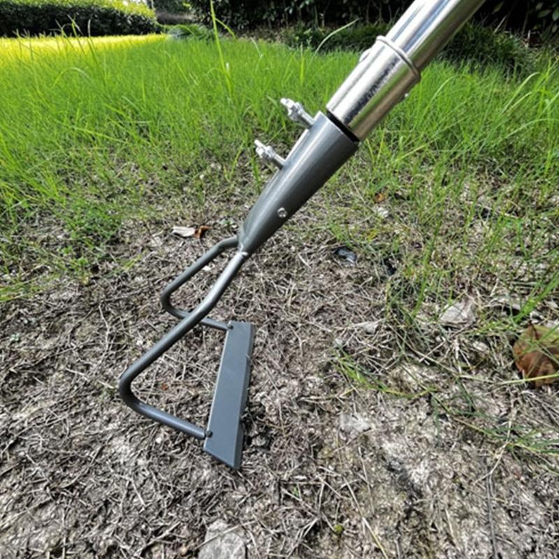 4 Section Telescopic Garden Shovel For Outdoor Use Stainless Steel Design Weeding Hoe For Grass Soil Moss Clearance