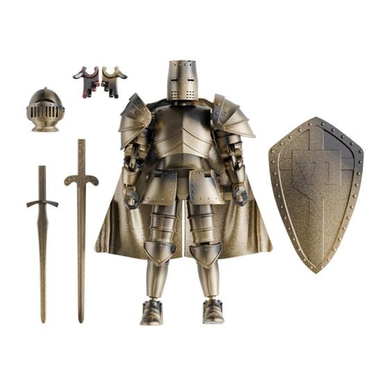 Medieval Knight Action Figure with Accessories Movable Joints Knight Model Toy Articulated Robot Dummy Figurine Home Office Decoration Ornament