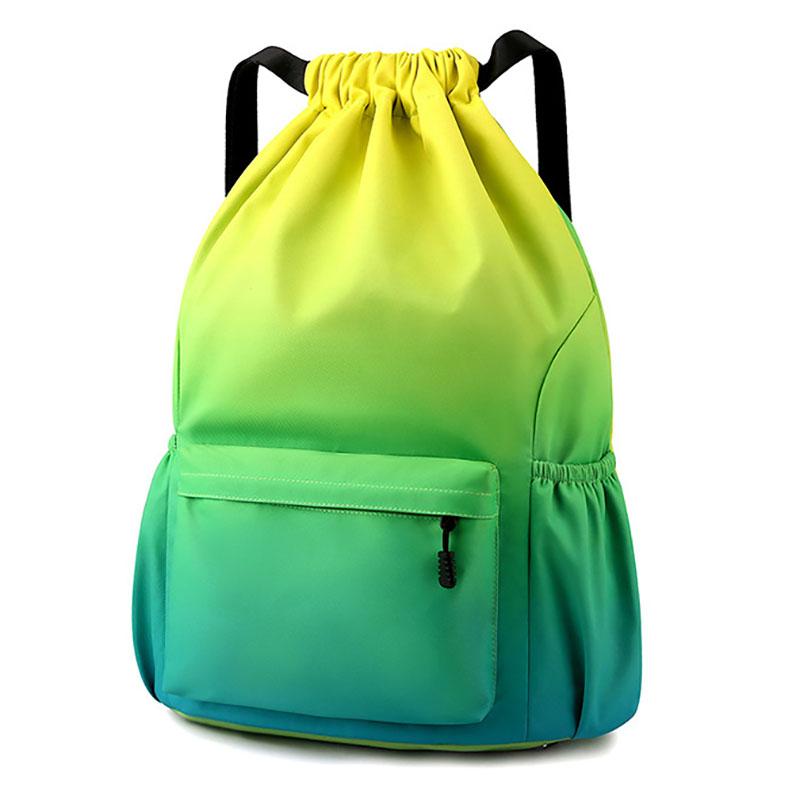 Zaino da Esterno Colorato di Grande Capacità per Basket Viaggio Coulisse Impermeabile Uomo Donna Sport Palestra Ciclismo Nuoto