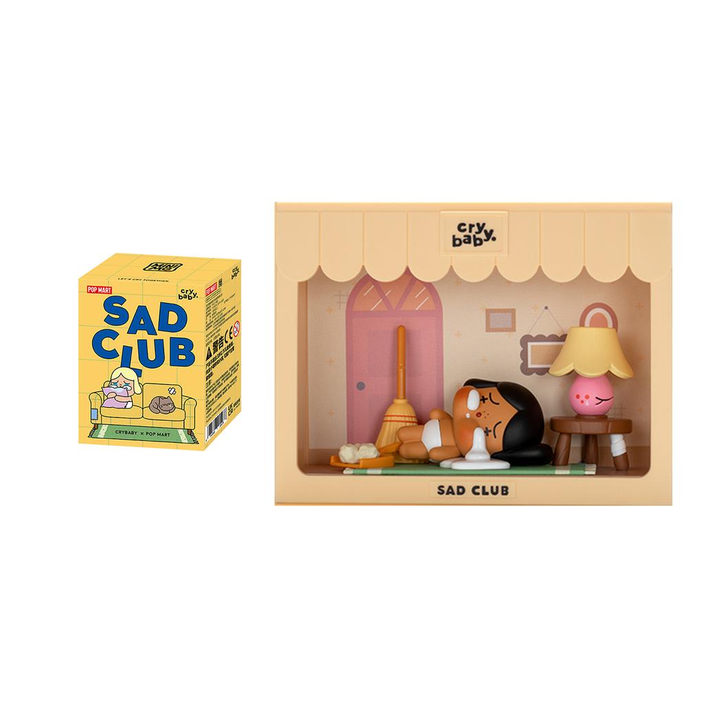 New POP MART CRYBABY Sadness Club Collection Mystery Boxes Single Mystery Box/Full Box 8 Pcs PPMT-2312-0078