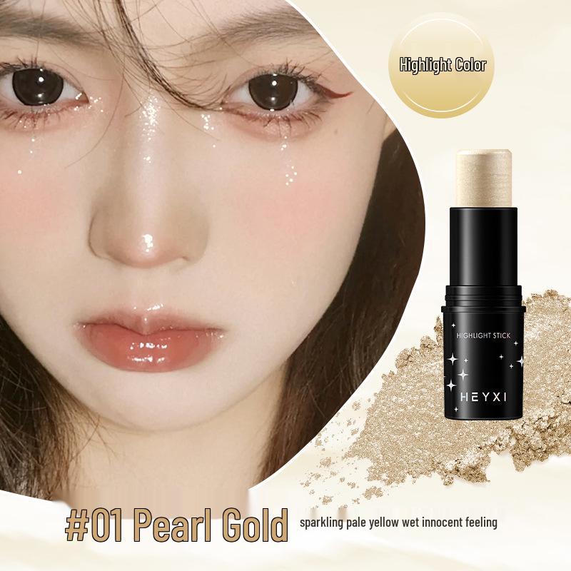 HEYXI Highlighter & Contour Stick - 3D Brightening Shadow, Under Eye Base, Blush & Shaping Stick