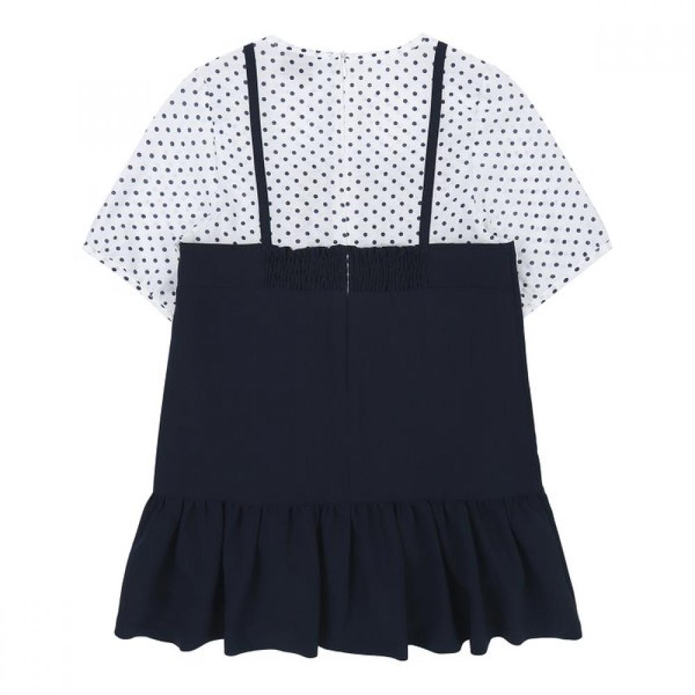 The Coffee Bean   Tea Leaf Navy Layered Dress Bz24op05nv