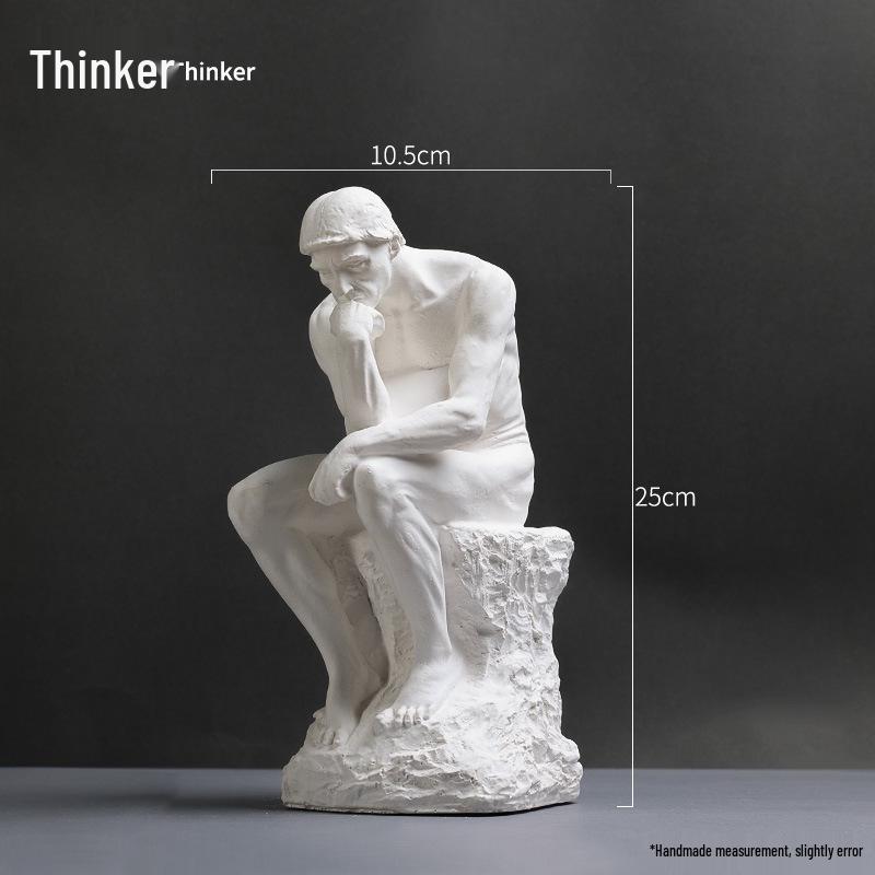David Head Bust: Plaster Sculpture for Art Students & Teaching Aids