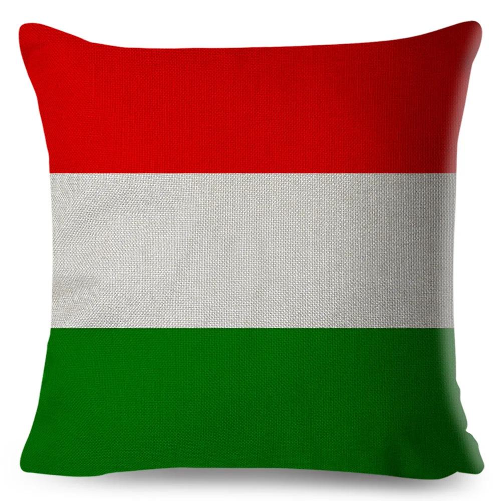 50 Style National Flag Cushion Cover for Sofa Home Children Room Decor Geometric Print Pillowcase Polyester Pillow Case 45x45cm