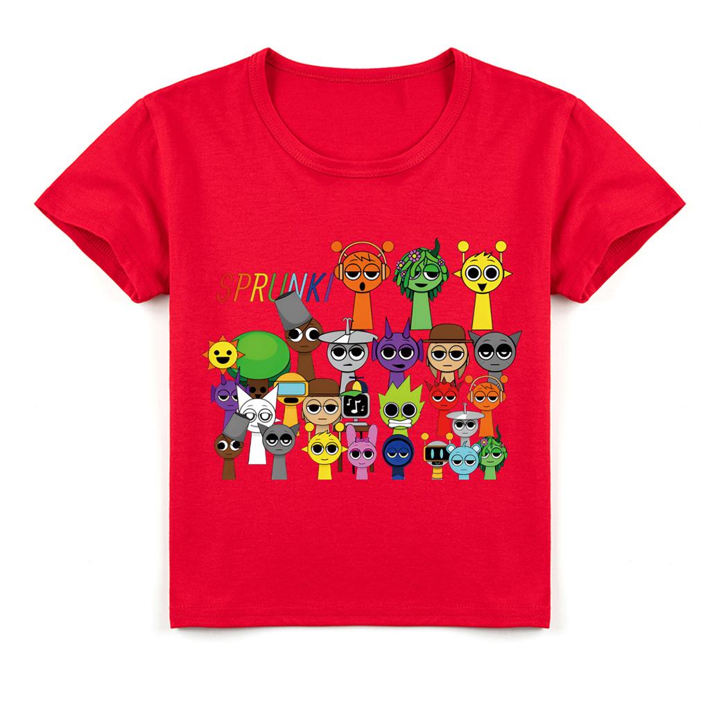 Dětské 2D tričko Sprunki Dětské tričko s krátkým rukávem