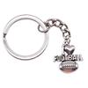 I Love Golf Charm Letter Keychain Heart Pendants Sport Key Ring 28mm