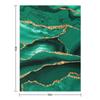 Emerald Green Malachite Faux Marble With Gold Glitter Throw Blanket Luxury Thicken Nap Luxury Designer Blankets