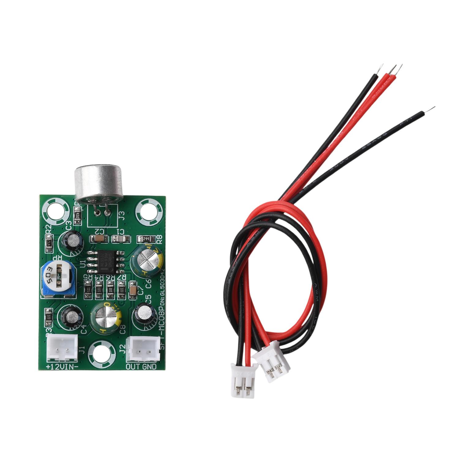 

DC 9-15V High Fidelity Microphone Audio Pickup Module High Sensitivity Noise Reduction Sound Monitor Board Anti-Reverse 1PCS