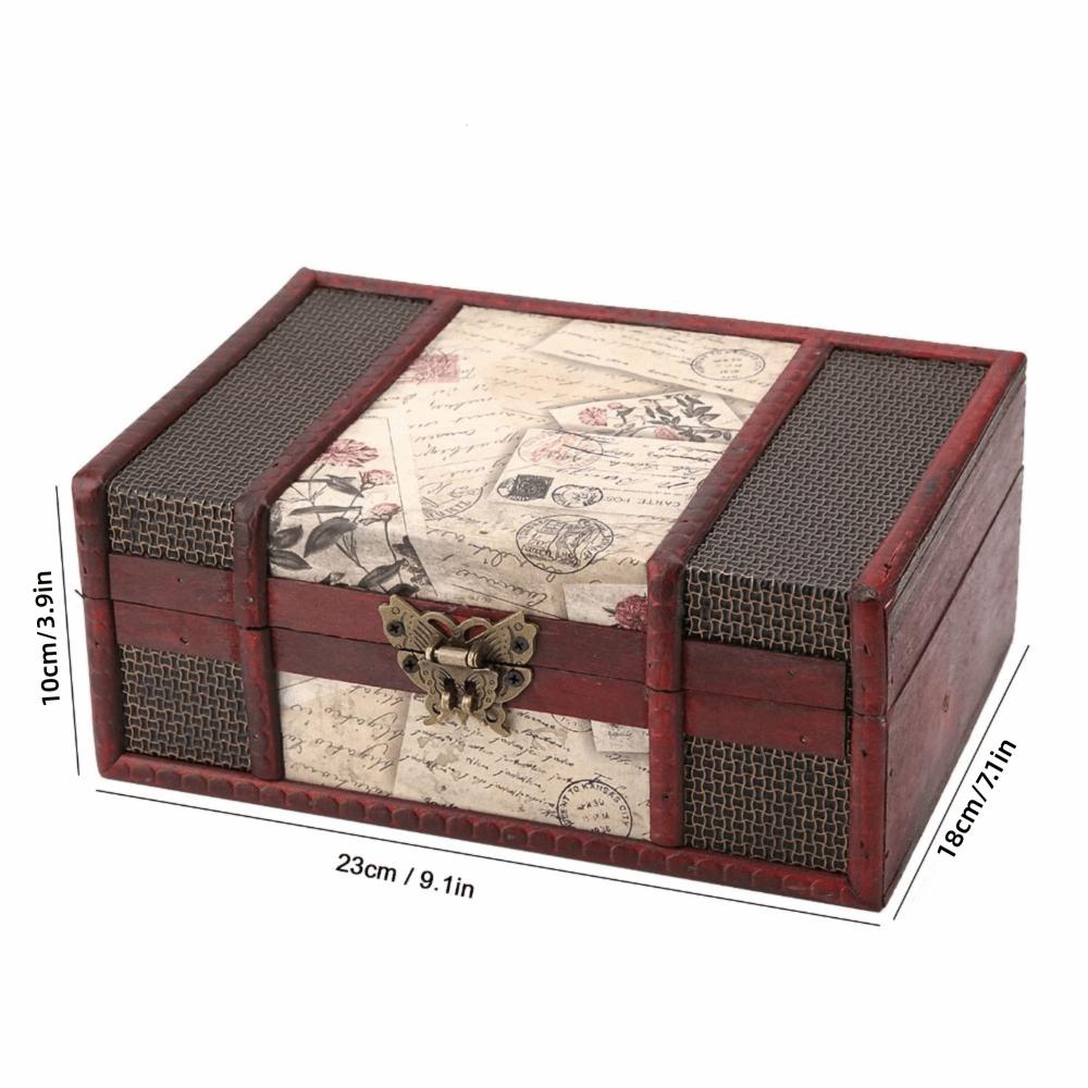 Retro Jewelry Storage Box Chinese-Style Book Storage Box For Jewelry Storage A