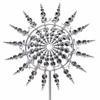 Ground Mounted Wind Spinner Wind Powered Kinetic Sculpture Metal Windmill  Garden Decoration