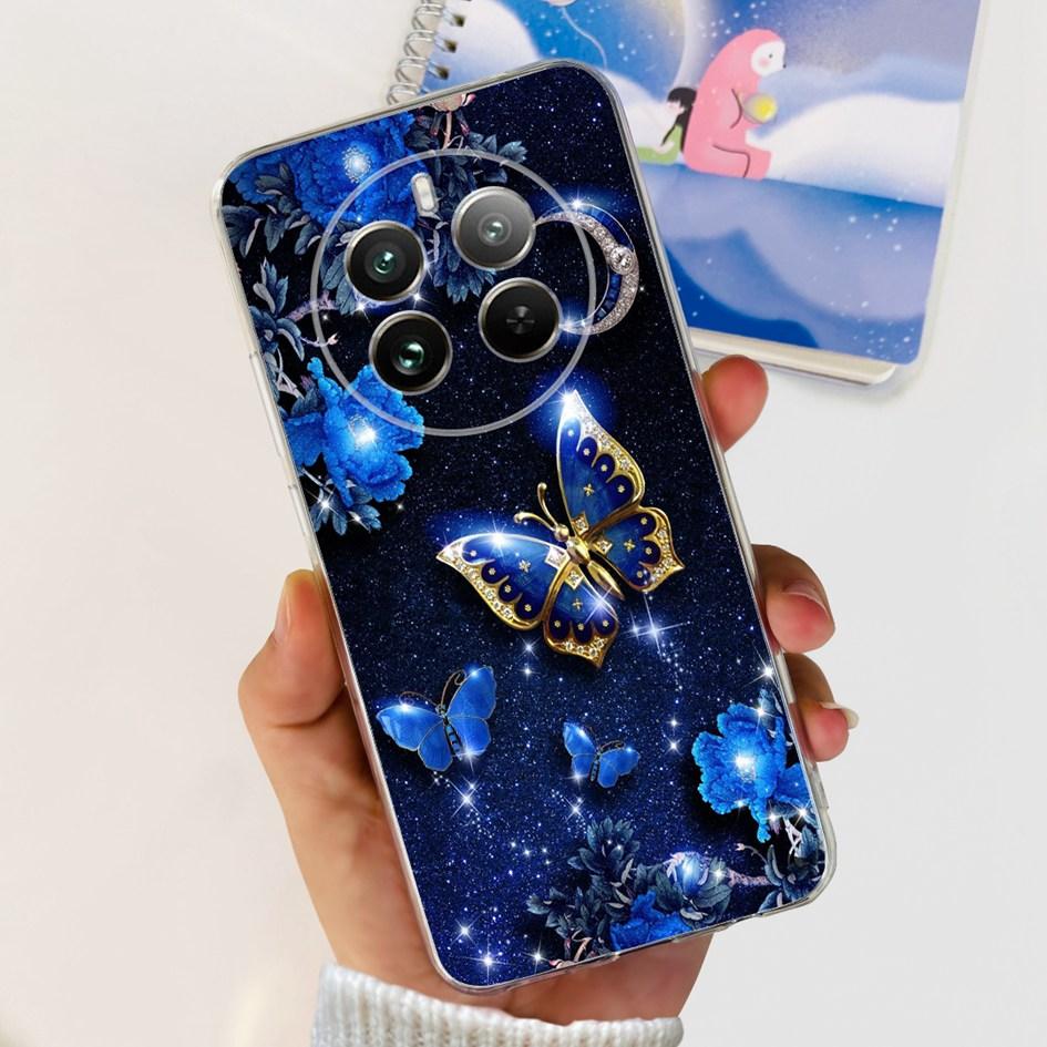 For Realme 12 Pro Plus Case Popular Flower Astronaut Soft Clear Silicone Phone Cover on Realme 12 Pro 5G 2024 Funda RMX3842 Case