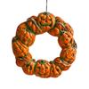 Halloween Skull Wreath Hanging Decoration with LED Light Up Eyes for Door Wall Indoor Outdoor Display Festival Party Decor