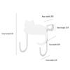 Cat-Shaped Wrought Iron Over-the-Door Hook - Nail-Free, Adhesive-Free 